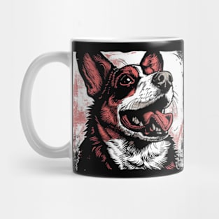 Retro Art Pembroke Welsh Corgi Dog Lover Mug